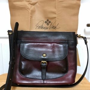NEW Patricia Nash Merlot Leather Heritage Purse